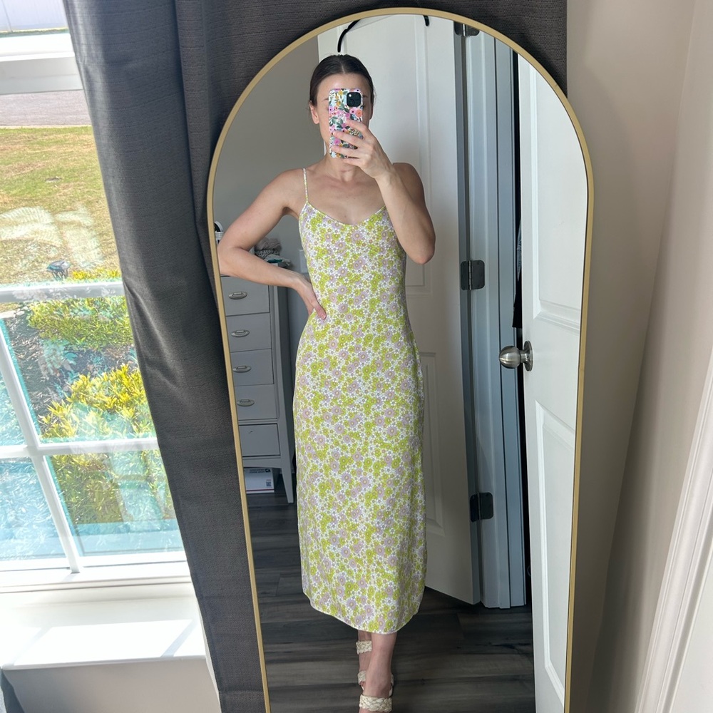 Floral Spaghetti Strap Dress